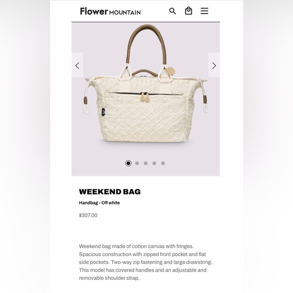 NWT Flower Mountain WEEKEND BAG
Handbag - Off white - Picture 5 of 6